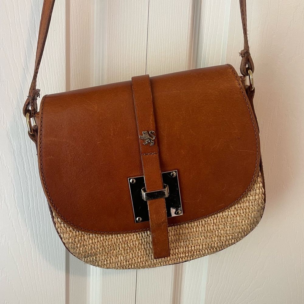 Pratesi Purse Crossbody leather and snap